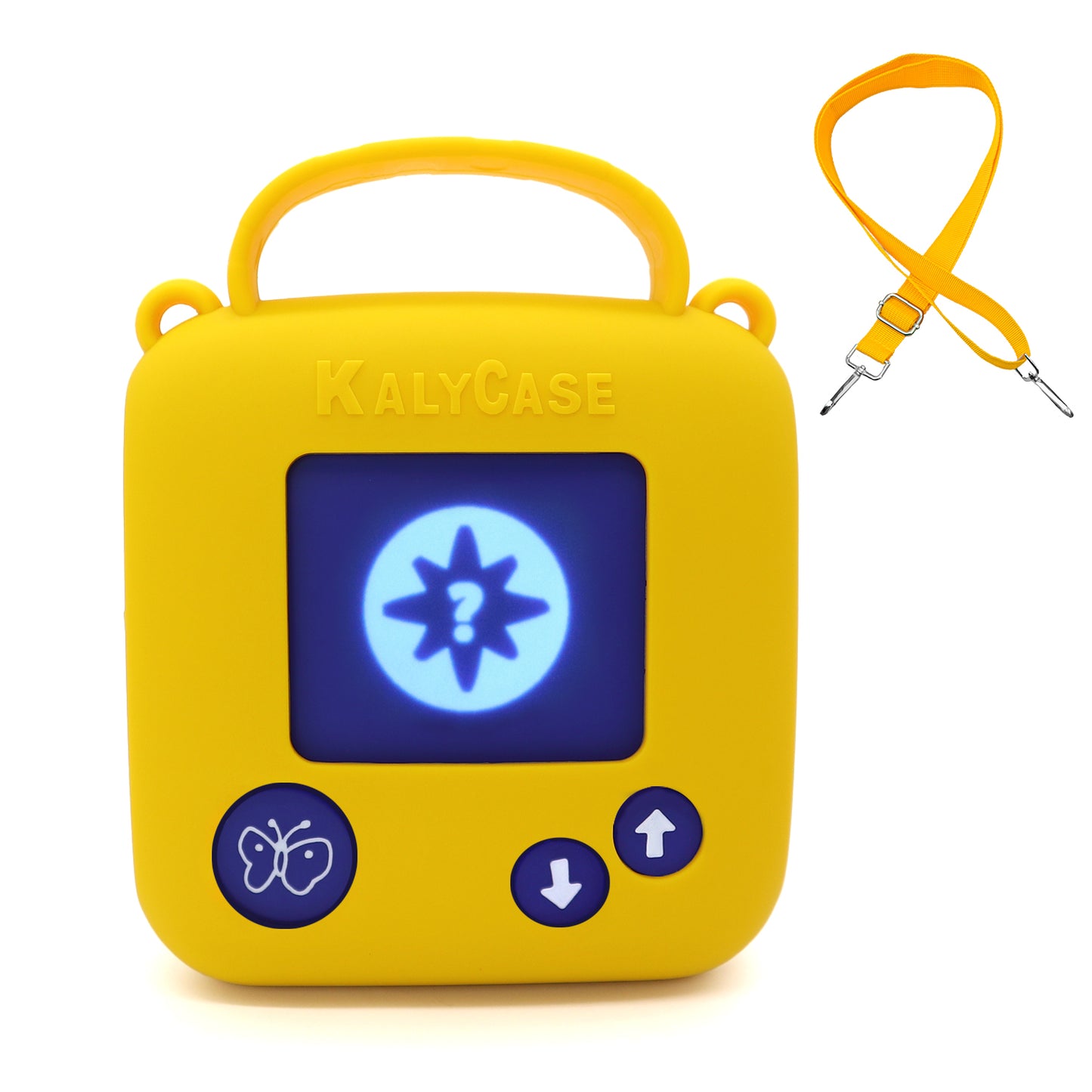 Etui de Protection Compatible MAX L'ECOLE DES LOISIRS Housse KALYCASE Jaune - Bandoulière incluse