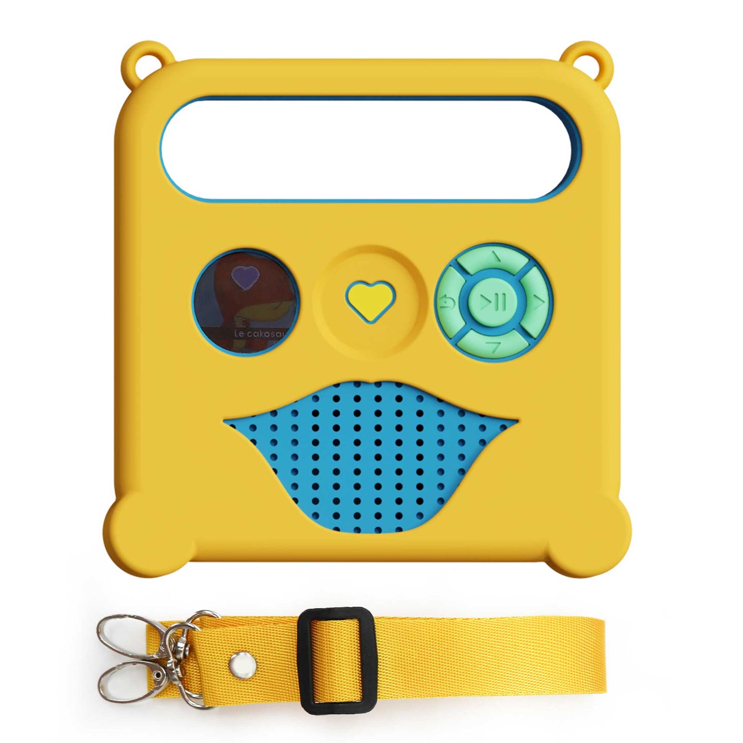 Housse de Protection Kalycase compatible Hello Merlin V1- Jaune - Coque Silicone Conteuse Histoire + Bandoulière