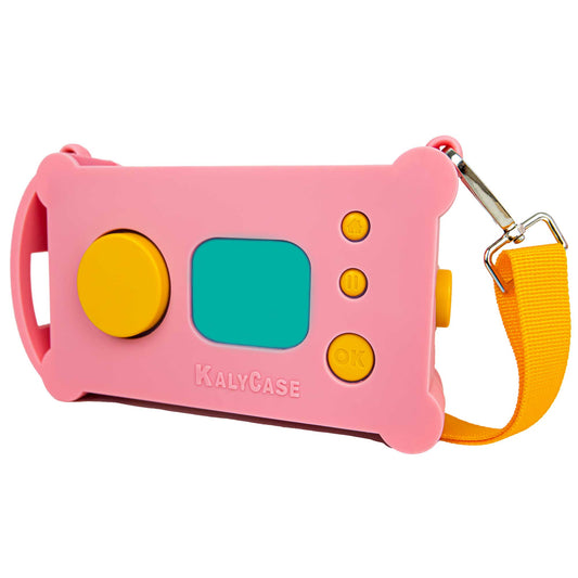 Coque KalyCase pour Ma Fabrique à Histoires de LUNII - Rose + Bandoulière incluse