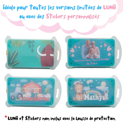 Coque KalyCase pour Ma Fabrique à Histoires de LUNII - Transparent  + Bandoulière incluse